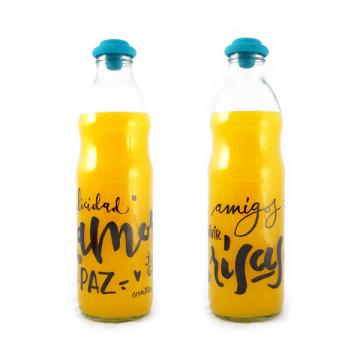 BOTELLA DECO 1LT + TAPON 3 EN 1
